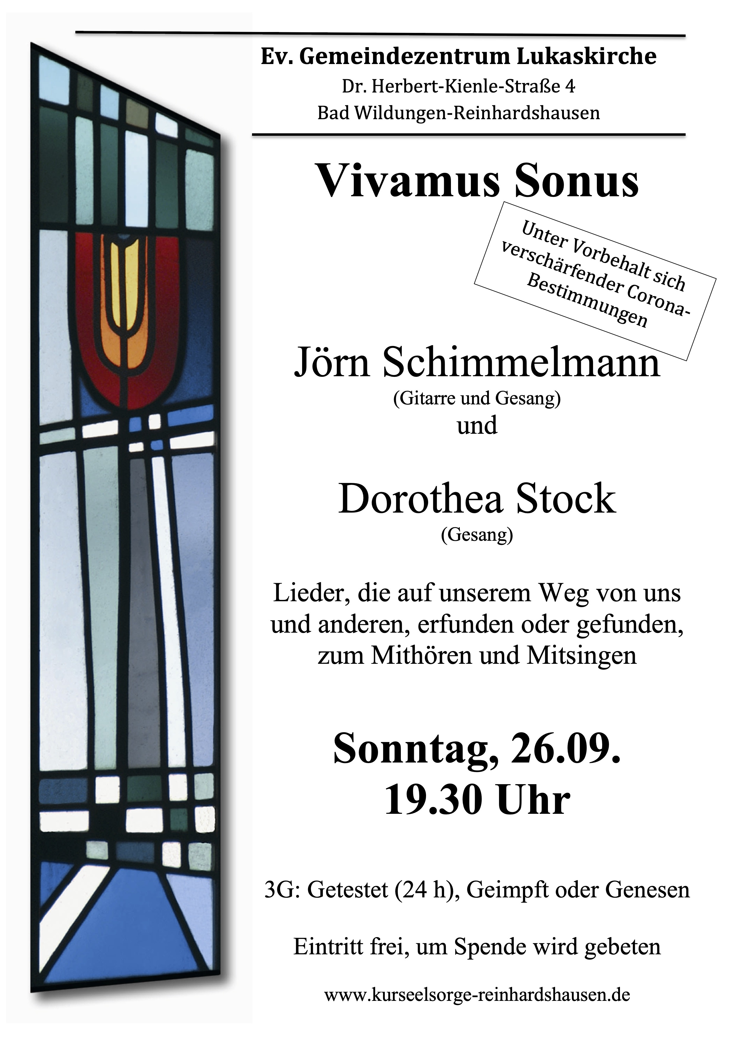 2109 Konzert Vivamus Sonus mit Fenster
